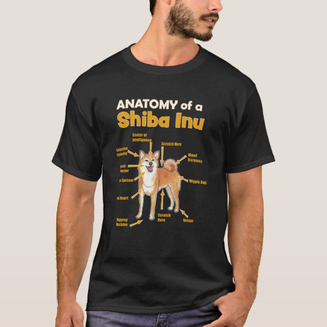 anatomy of a Shiba Inu for her and him T-Shirt (Front)