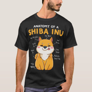 Anatomy Of A Shiba Inu Funny Shiba Inu Dog Mum Dad T-Shirt