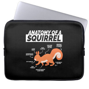 Anatomy Of A Squirrel Laptop Sleeve