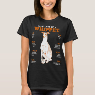 Anatomy Of A Whippet Dogs T Shirt Funny Gift
