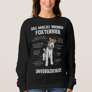 Anatomy Of A Wire Hair Fox Terrier Sweatshirt