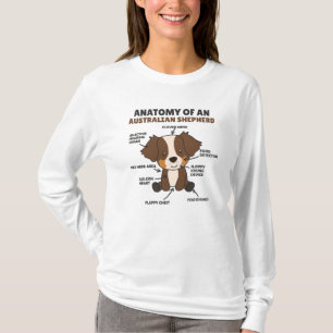 Anatomy Of An Australian Shepherd Sweet Dogs T-Shirt
