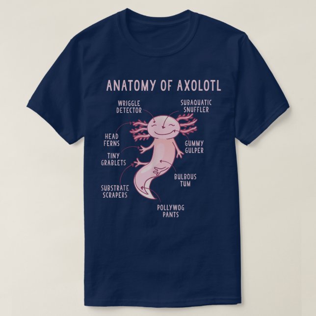Anatomy Of An Axolotl Science of an Axolotl 89 T-Shirt (Design Front)