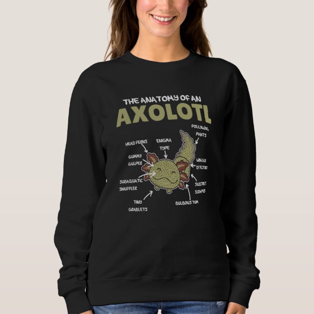 Anatomy Of an Axolotl Sweet Axolotl Explanation  5 Sweatshirt (Front)