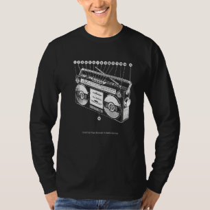 Anatomy Of Boombox Retro 80s 90s Ghetto Blaster Hi T-Shirt