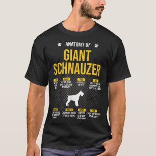 Anatomy Of Giant Schnauzer Dog Lover T-Shirt