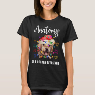 Anatomy of Golden Retriever Funny Retriever Dog Lo T-Shirt