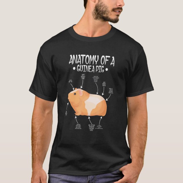 Anatomy Of Guinea Pigs Pig   Cute Pet T-Shirt (Front)