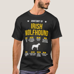 Anatomy Of Irish Wolfhound Dog Lover T-Shirt