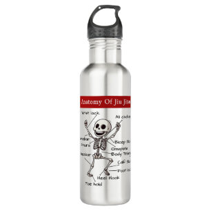 Anatomy Of Jiu Jitsu Submissions Funny Gym 710 Ml Water Bottle