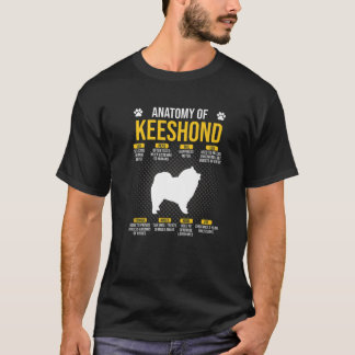 Anatomy Of Keeshond Dog Lover T-Shirt