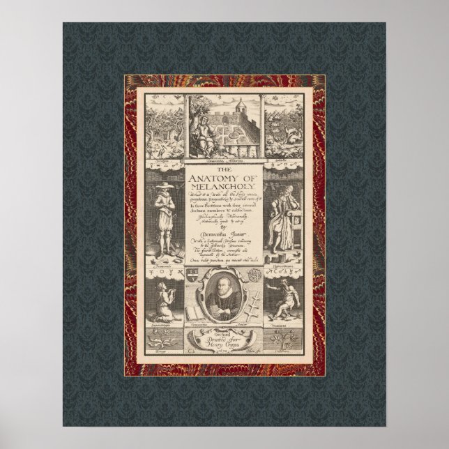 Anatomy of Melancholy Fascinating Antique Poster (Front)