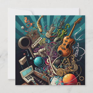 Anatomy of Music Greeting Card