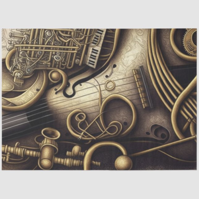 Anatomy of Music Series Design 5 Tissue Paper (Front)