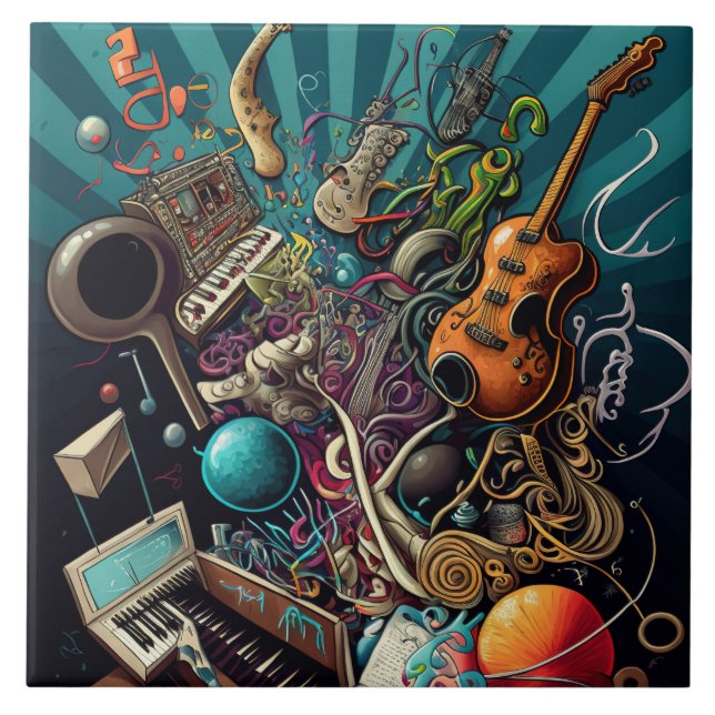 Anatomy of Music Tile (Front)