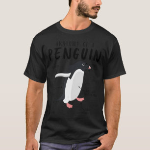 Anatomy Of Penguin Funny Penguins Animal For Men T-Shirt