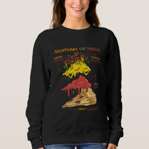 Anatomy of Pizza Italian Food Pizza  Baker Pizza M Sweatshirt