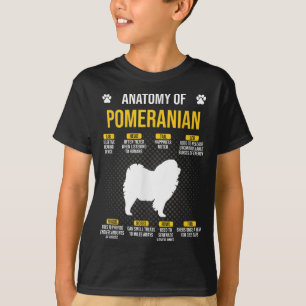 Anatomy Of Pomeranian Dog Lover T-Shirt