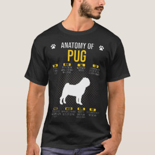 Anatomy Of Pug Funny Dog Lover Gift T-Shirt