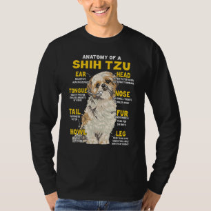 Anatomy Of Shih Tzu Funny Dog Lover T-Shirt