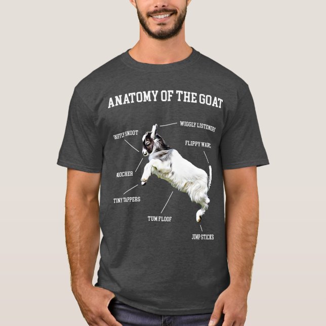 Anatomy Of The Goat Baby Kid Cute Animal Lover T-Shirt (Front)