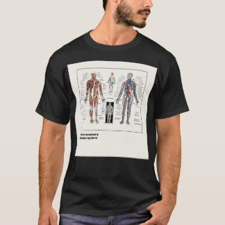 Anatomy of the human body antique illustration T-Shirt