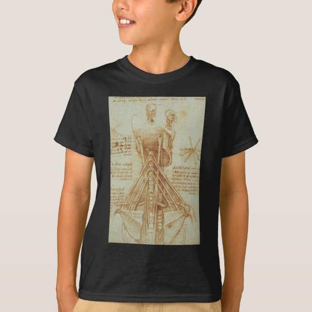 Anatomy of the Neck by Leonardo Da Vinci c. 1515 T-Shirt (Front)