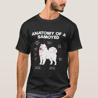 Anatomy Samoyed Dog Dog Lover Dogs Doggy Samoyed D T-Shirt