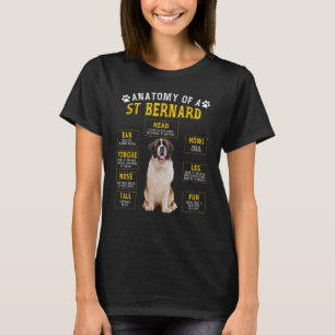 Anatomy St Bernard  For Women Men T-Shirt