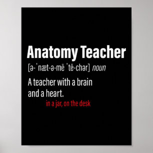 Anatomy Teacher Definition Science Teachers  Poster