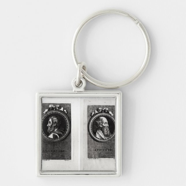 Anaxagorus  and Epictetus Key Ring (Front)
