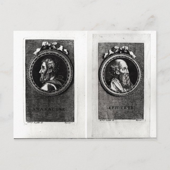 Anaxagorus  and Epictetus Postcard (Front)