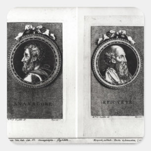 Anaxagorus  and Epictetus Square Sticker