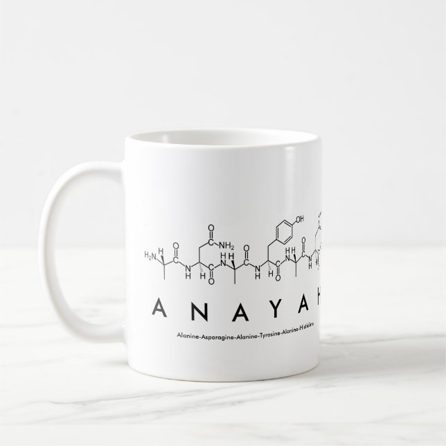Anayah peptide name mug (Left)