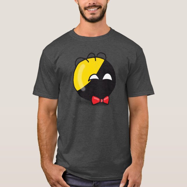 Ancap ball Polandball cute meme red bow T-Shirt (Front)