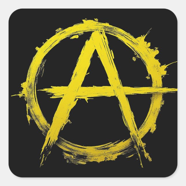 Ancap forever!  square sticker (Front)
