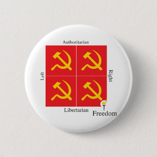 Ancap Libertarian Political Compass 6 Cm Round Badge
