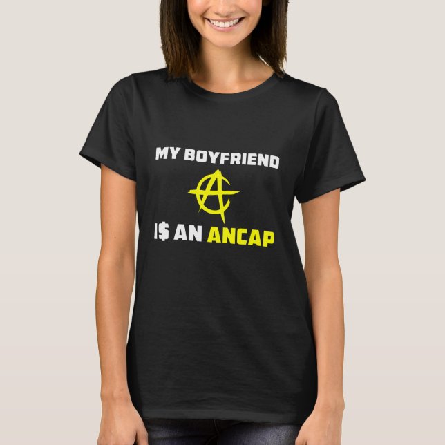 ANCAP tshirt for her - My boyfriend is an ANCAP (Front)