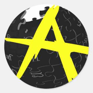 AnCap Wiki Classic Round Sticker