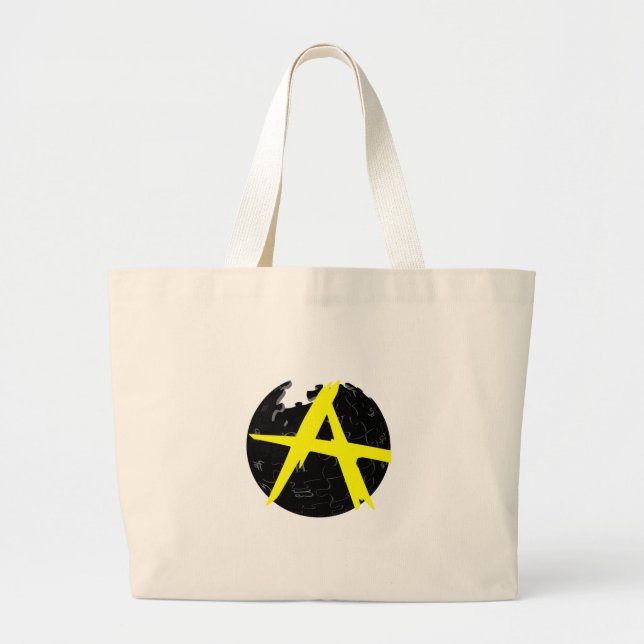 AnCap Wiki Large Tote Bag (Front)
