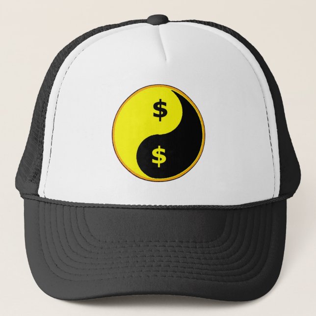 Ancap Yin Yang Trucker Hat (Front)