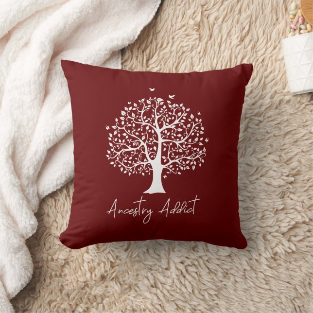 Ancestry Addict Family Tree Cushion (Blanket)
