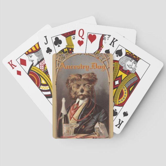 "Ancestry.Dog" Playing Cards (Back)
