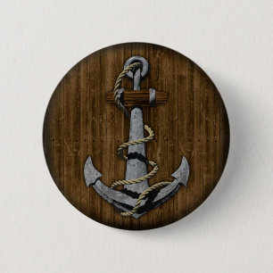 Anchor 6 Cm Round Badge