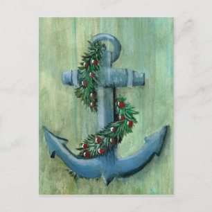 Anchor and Garland Postcard