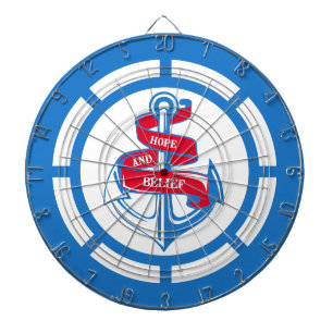 Anchor and steering wheel dartboard