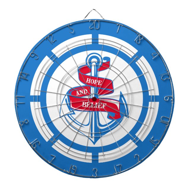 Anchor and steering wheel dartboard (Front)