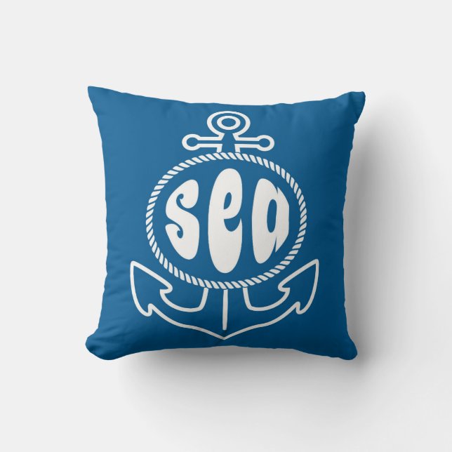 Anchor And The Sea Cushion (Front)