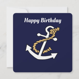 Anchor Away Birthday Card