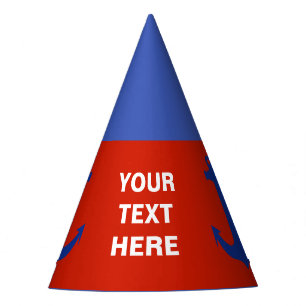 Anchor blue + your background & ideas party hat